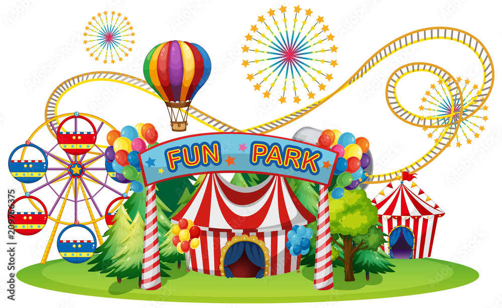 Fototapeta premium A Circus and Fun Fair