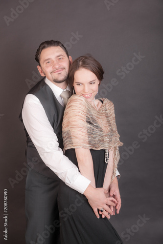 portrait of a cheerful couple