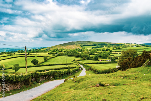 The countryside in Dartmoor photo