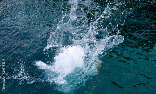 water splash image, summer theme,
