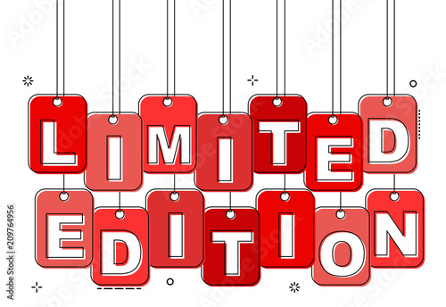 red flat line tag limited edition