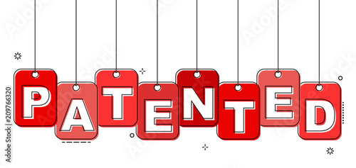 red flat line tag patented