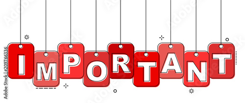 red flat line tag important