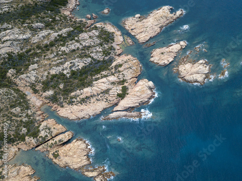 Aerial the Maddalena Islands