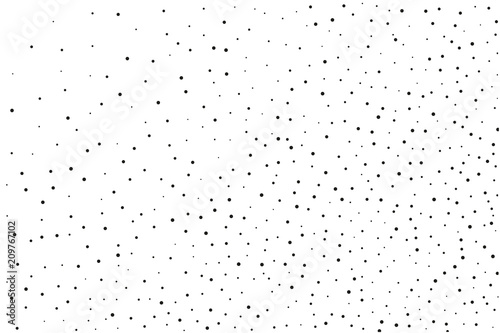 Splatter background. Black glitter blow explosion and splats on white. Black ink blow. Random polka dot Vector illustration