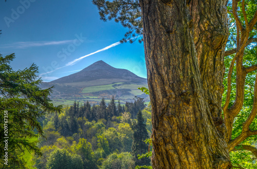 Sugarloaf hill in Ireland photo