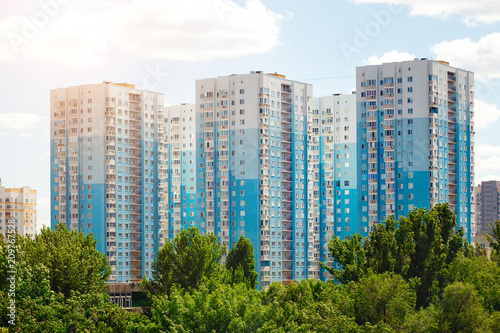 Multi-storey apartment buildings. City landscape, Russia. © natavilman