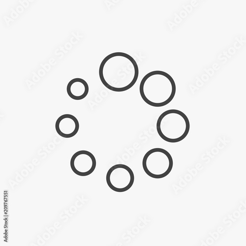 Fidget spinner icon - toy for stress relief and improvement of attention span