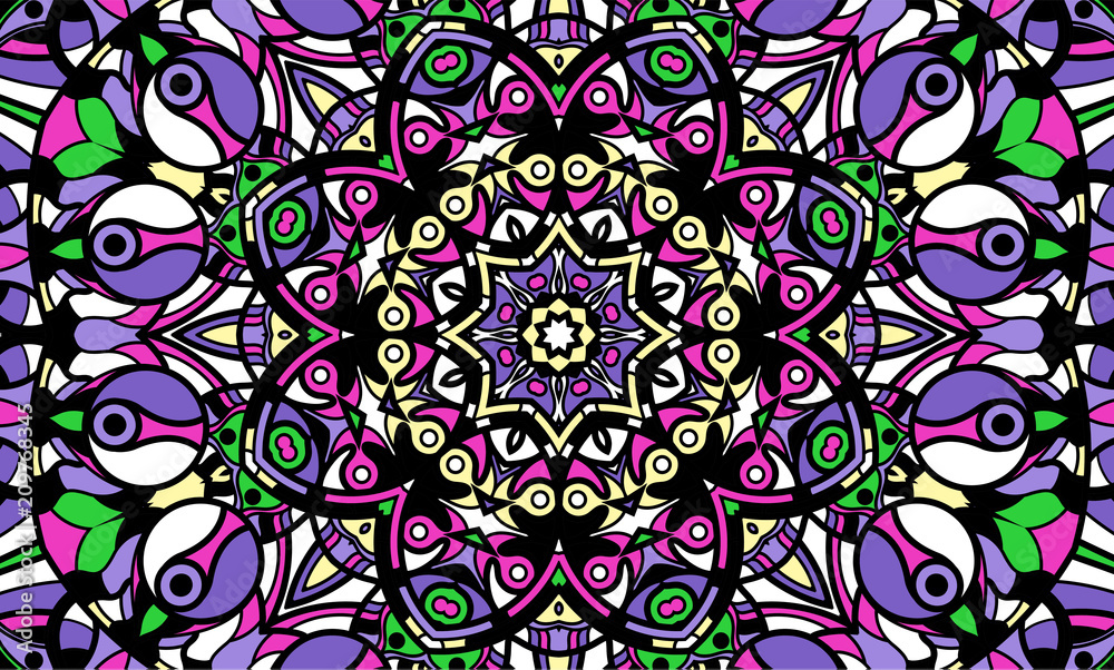 Abstract background of a mandala Abstract background of a mandala