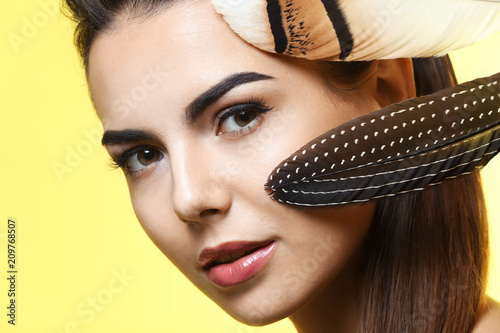 Young woman with beautiful ...