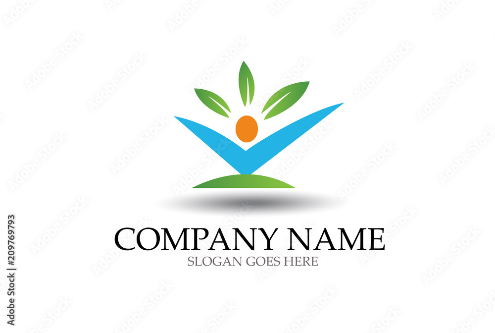 Obraz premium Healthy Life Logo Template Design
