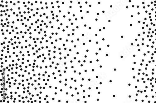  Splatter background. Black glitter blow explosion and splats on white. Black ink blow. Random polka dot Vector illustration
