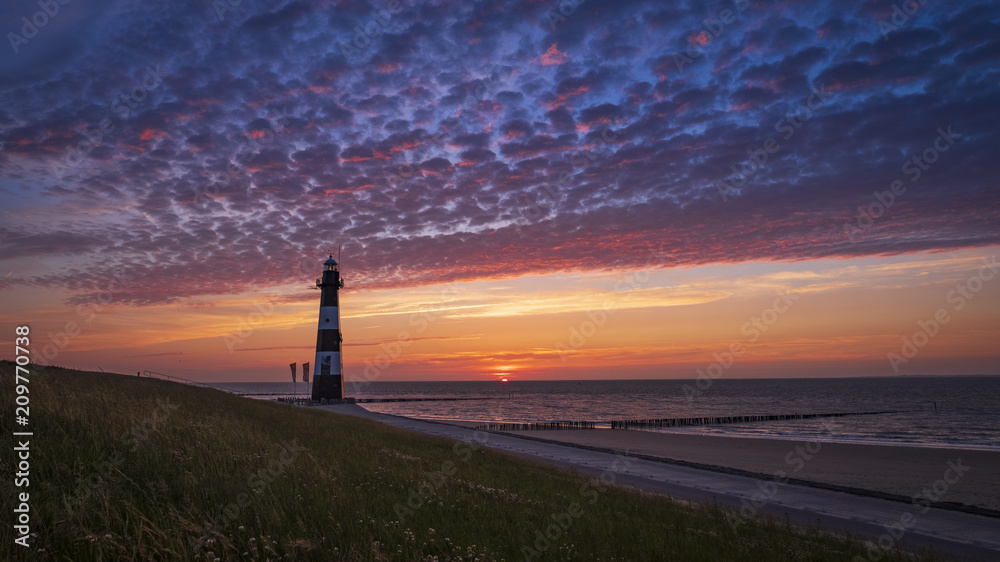 Sunset at a lighthouse Sunset at a lighthouse