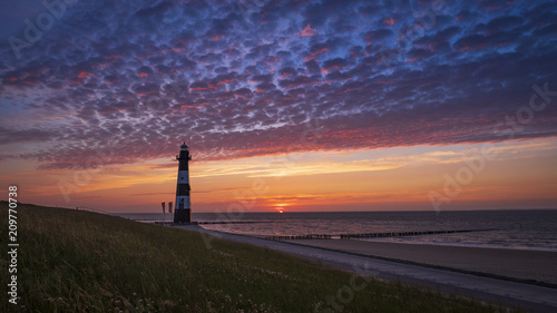 Sunset at a lighthouse