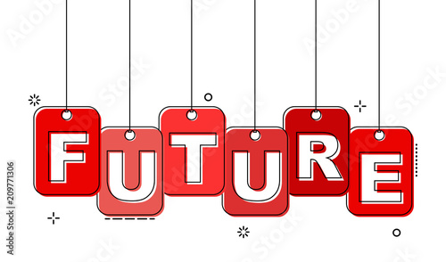 red flat line tag future