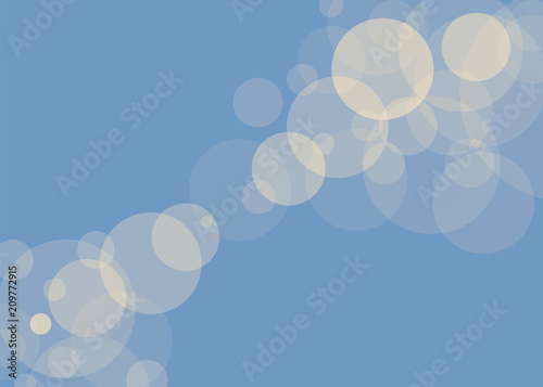 Simple sunny yellow fuzzy translucent glare against a blue sky background view of a vector illustration vector illustration.