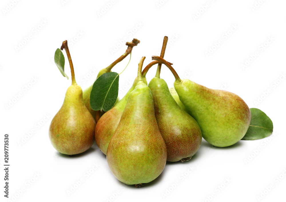 Fresh ripe pear isolated on white background Fresh ripe pear isolated on white background
