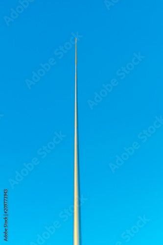 the spire monument in the central Dublin, Ireland photo