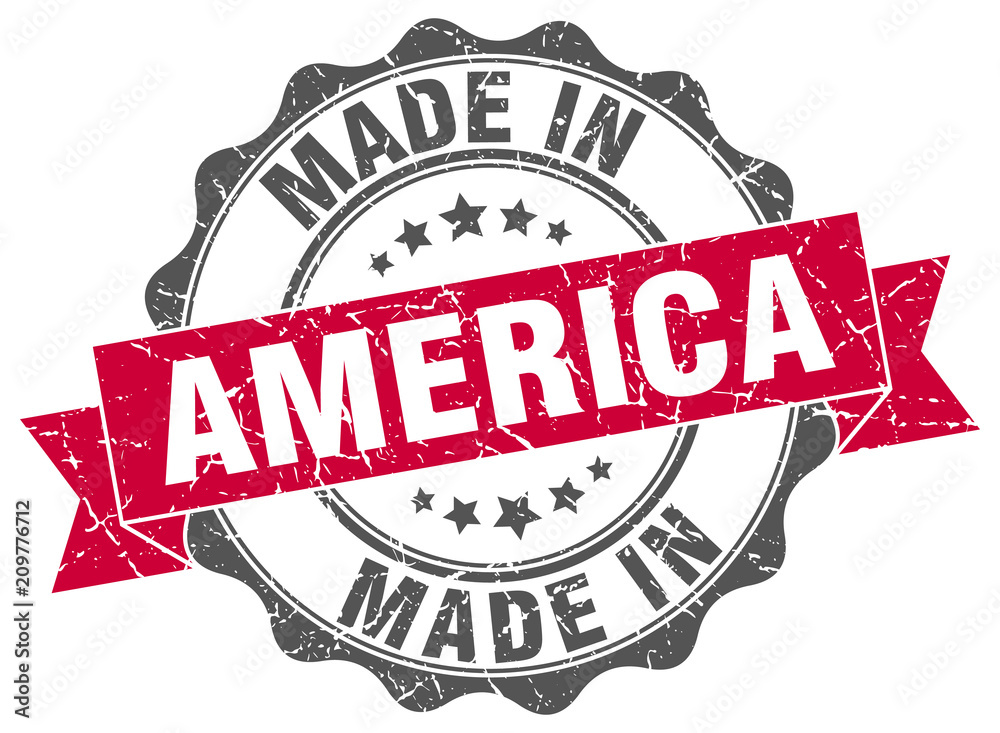Fototapeta premium made in America round seal