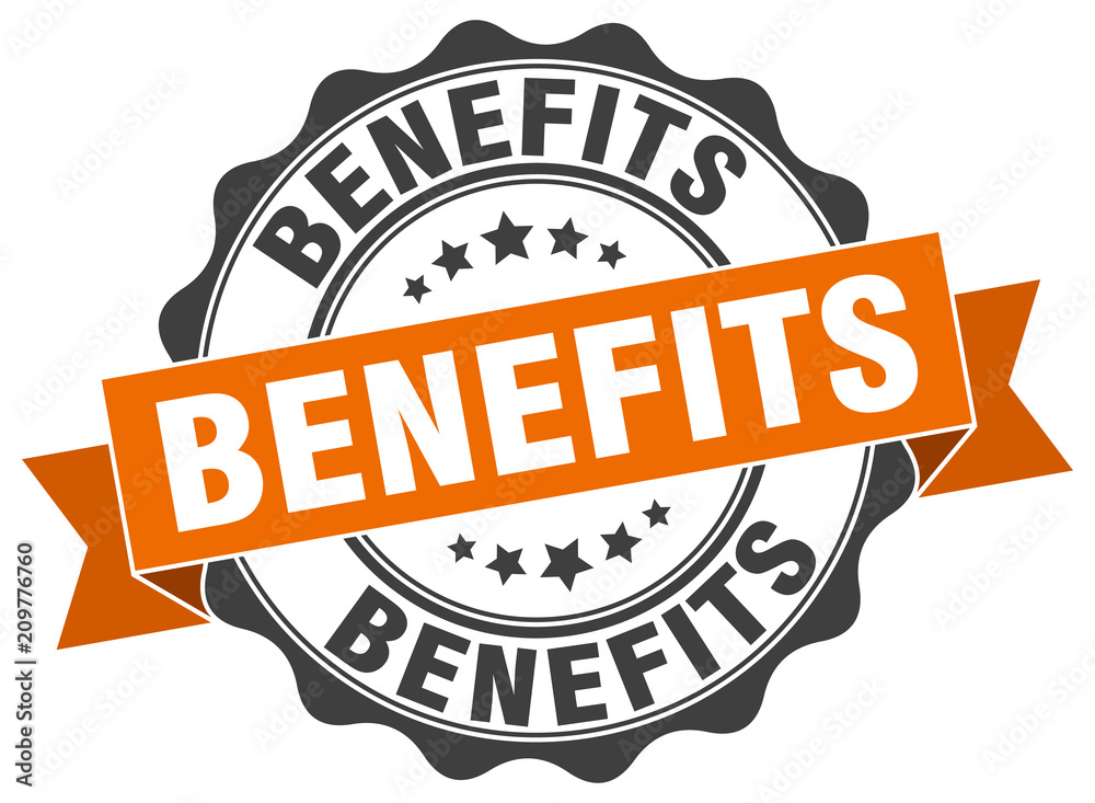 Obraz premium benefits stamp. sign. seal
