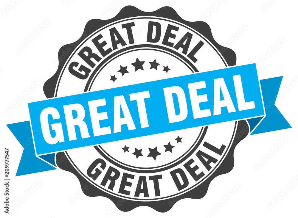 Fototapeta premium great deal stamp. sign. seal