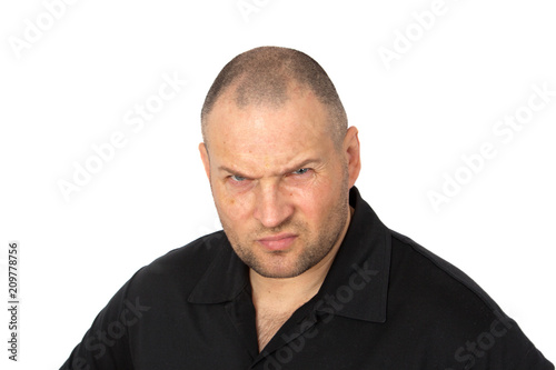 Photography Young men is very angry