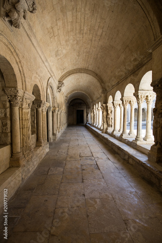 Romanesque Cloisters Church of Saint Trophime Cathedral in Arles. Provence   France