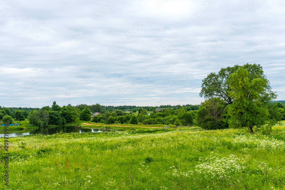 Park of Hmelita. Museum-Estate of A. S. Griboedov in Vyazma, Smolensk region Russia