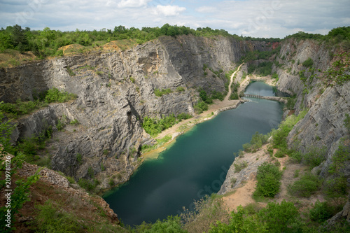 Lom Amerika  Abandoned quarry on the outskirts of Prague  Czech Republic