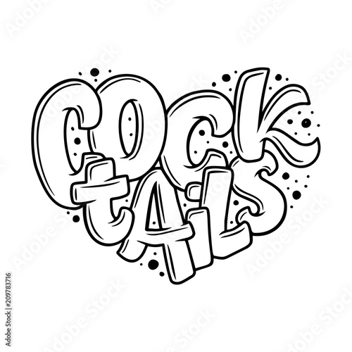 Word Cocktails, lettering i...