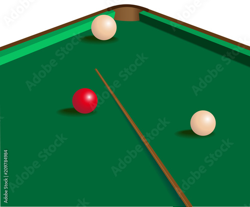 vector image of the billiard table