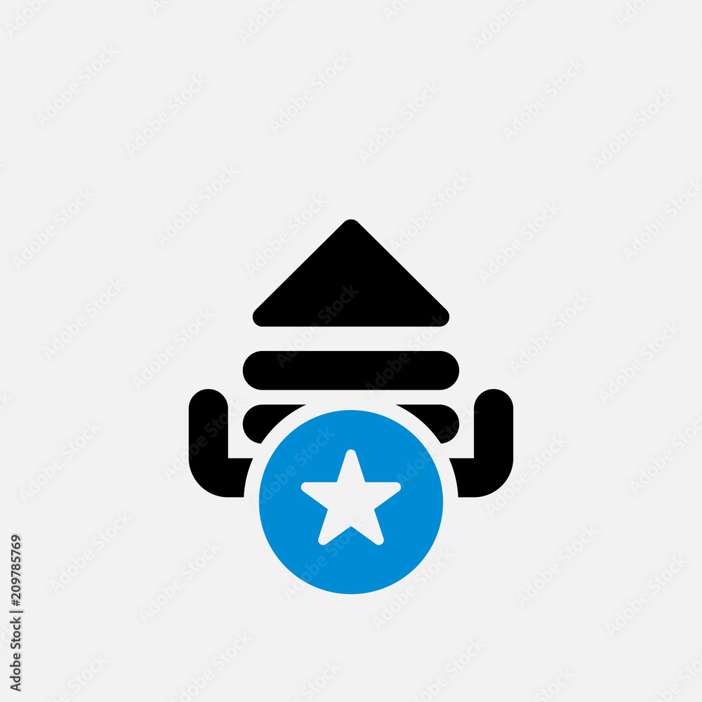 Upload icon, arrows icon with star sign. Upload icon and best, favorite, rating symbol Upload icon, arrows icon with star sign. Upload icon and best, favorite, rating symbol