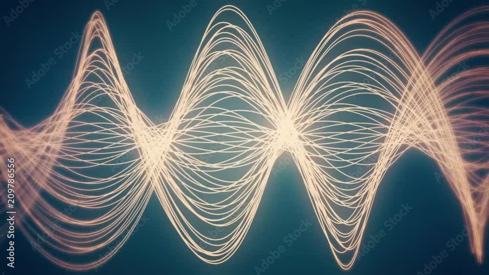 Abstract CGI motion graphics and animated background of white lines and ...