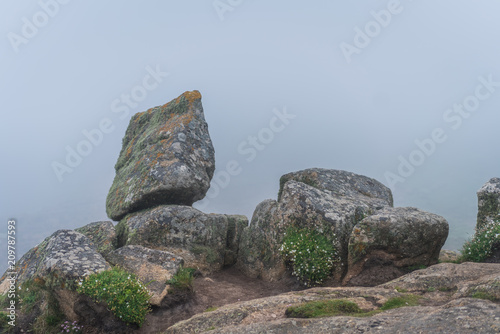 Large boulders on the coast in Lands End