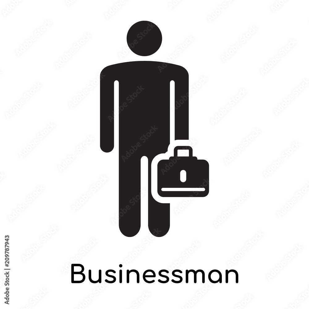 Obraz premium Business icon vector sign and symbol isolated on white background, Business logo concept icon