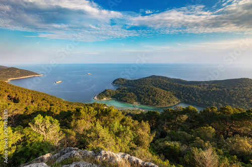 Fototapeta Naklejka Na Ścianę i Meble -  Stunning and colorful view at Mljet island in Croatia