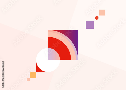 Artistic cover design. Creative abstract color background. Trendy geometric pattern. Vector Ai 10