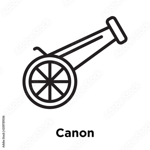 Canon icon vector sign and symbol isolated on white background, Canon logo concept, outline symbol, linear sign