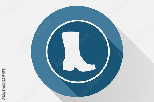 Icono azul de bota.