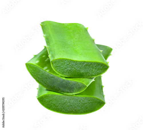 Aloe vera isolated on white background