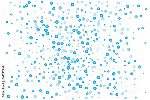 Abstract blue water drops, ...