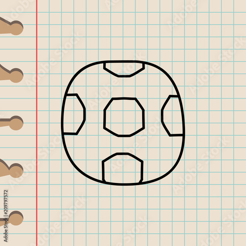 soccer ball sketch icon. Element of education icon for mobile concept and web apps. Outline soccer ball sketch icon can be used for web and mobile