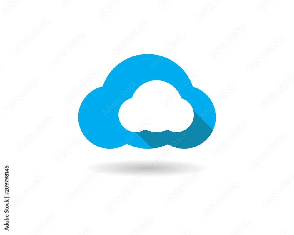 cloud vector logo template cloud vector logo template