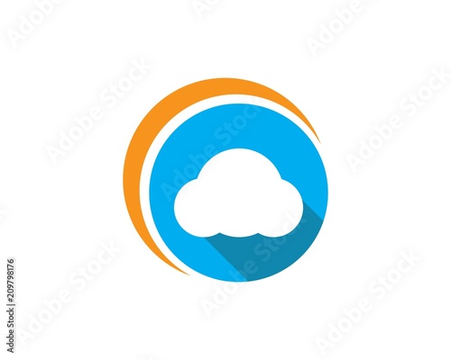 cloud vector logo template