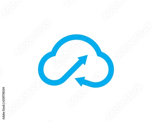 cloud vector logo template