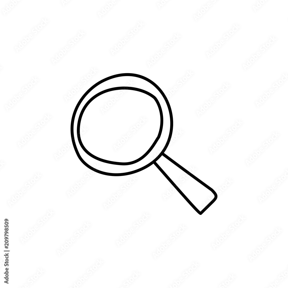 magnifier sketch icon. Element of education icon for mobile concept and web apps. Outline magnifier sketch icon can be used for web and mobile magnifier sketch icon. Element of education icon for mobile concept and web apps. Outline magnifier sketch icon can be used for web and mobile