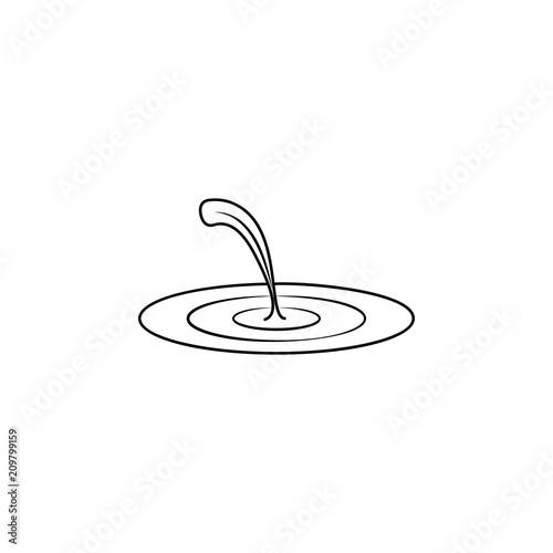 a drop of chocolate line icon. Element of chocolate icon for mobile concept and web apps. Thin line a drop of chocolate line icon can be used for web and mobile. Premium icon