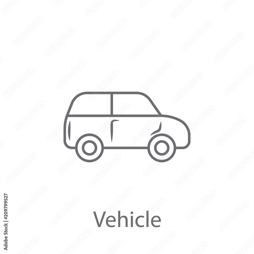 Vehicle icon. Simple element illustration. Vehicle symbol design from Insurance collection set. Can be used for web and mobile