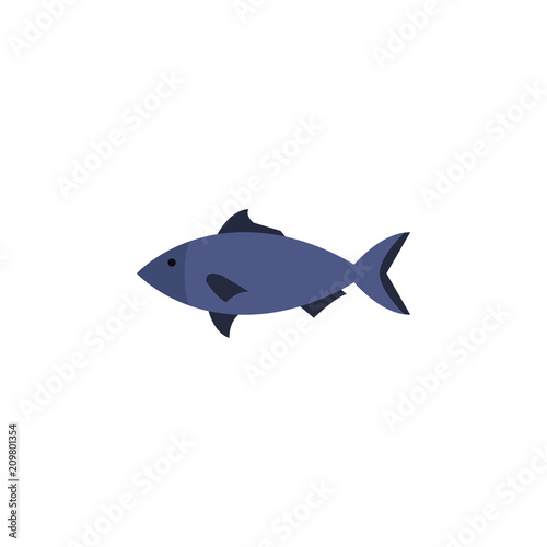 a fish colored illustration. Element of colored food icon for mobile concept and web apps. Detailed a fish icon can be used for web and mobile