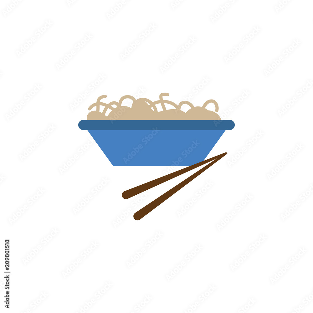 noodles in a plate colored illustration. Element of colored food icon for mobile concept and web apps. Detailed noodles in a plate icon can be used for web and mobile noodles in a plate colored illustration. Element of colored food icon for mobile concept and web apps. Detailed noodles in a plate icon can be used for web and mobile